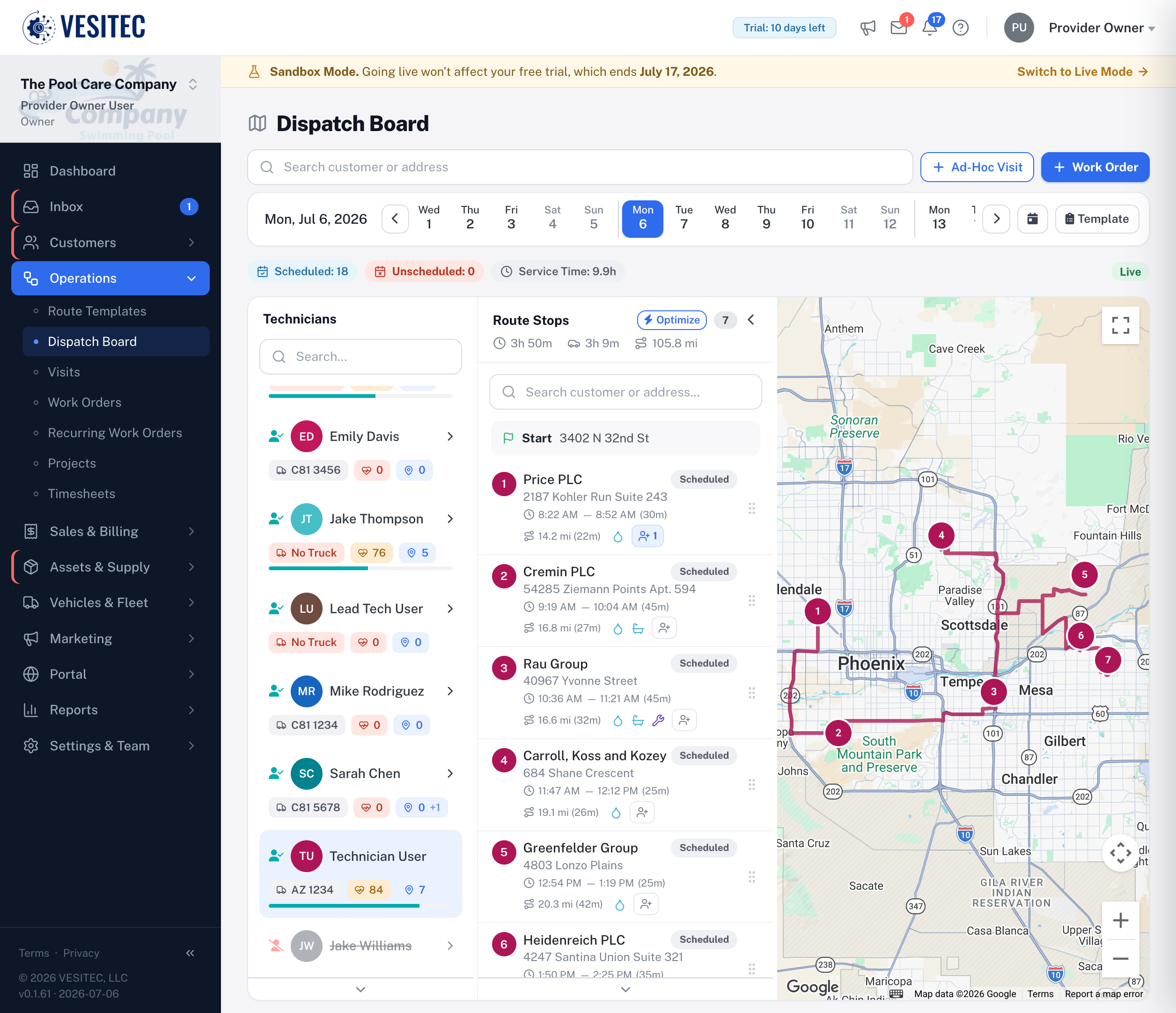Logistics & Dispatch: The Route Auto-Assign in VESITEC
